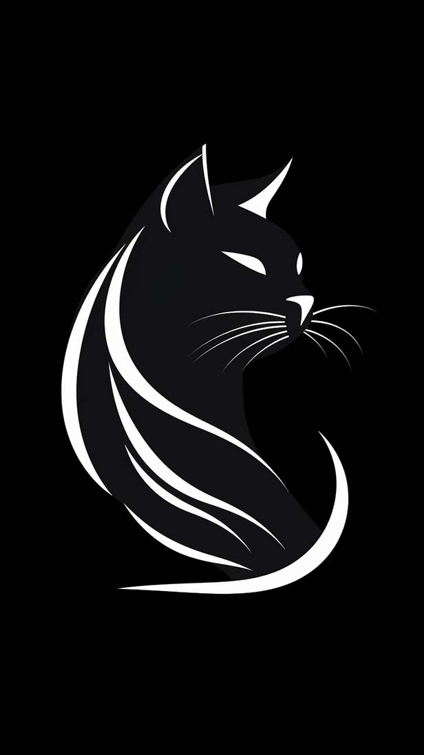 猫标志的AI咒语prompt描述词丨Ai绘画描述