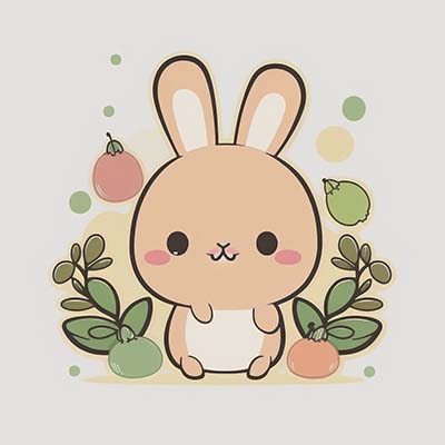 卡哇伊卡通兔子