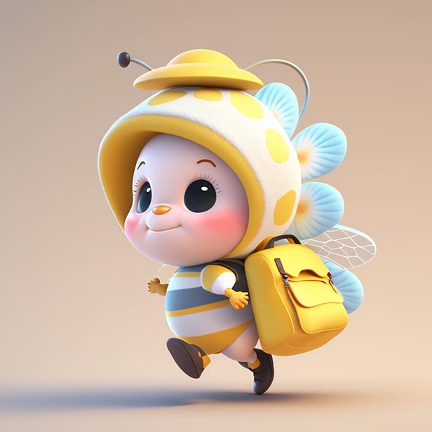 可爱的小蜜蜂宝宝
