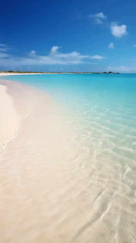 加勒比海海滩的沙滩
