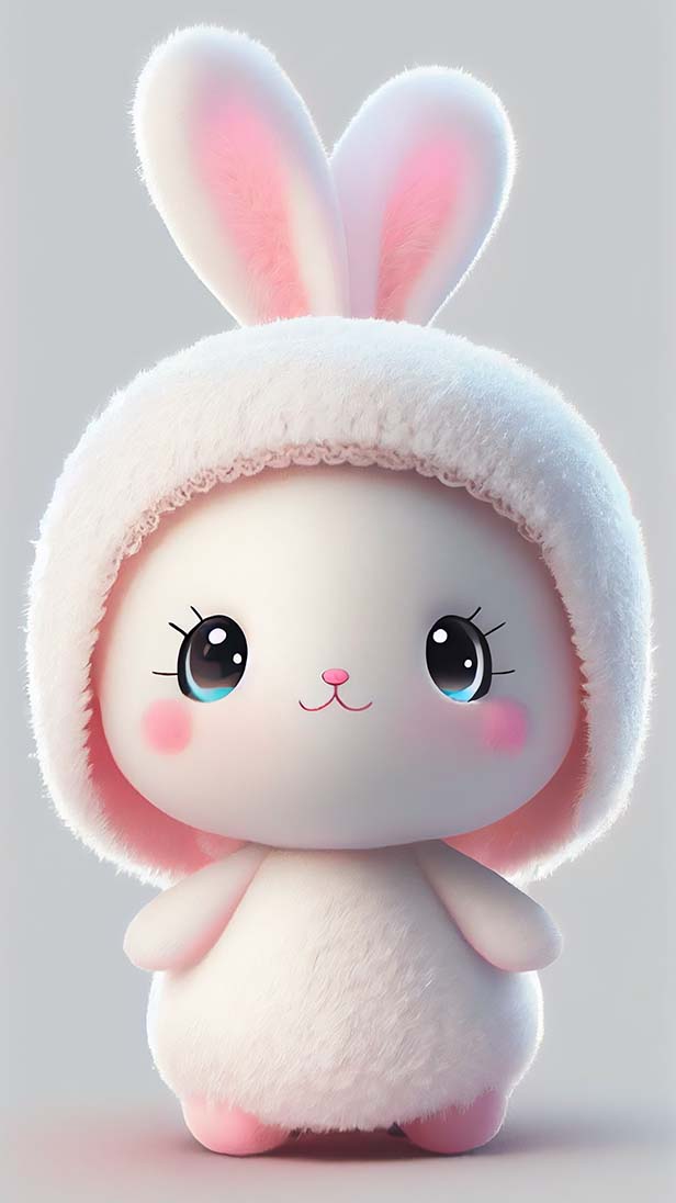 超级可爱的皮克斯风童话白兔宝宝的AI咒语prompt描述词丨Ai绘画关键词