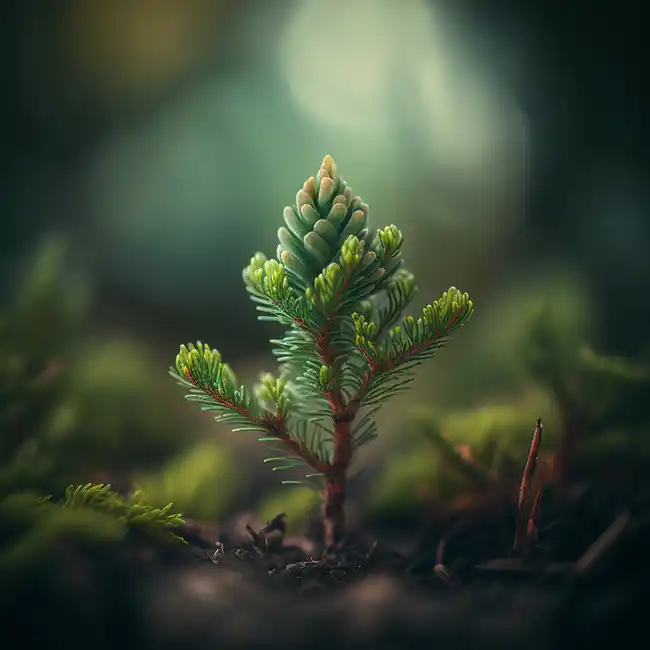 一棵小云杉出生在森林里
