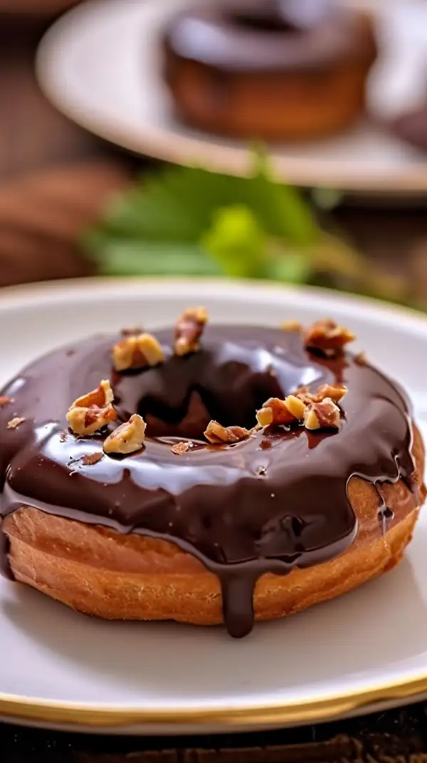 一款巧克力甜甜圈Ai咒语-MIdjourney关键词描述词